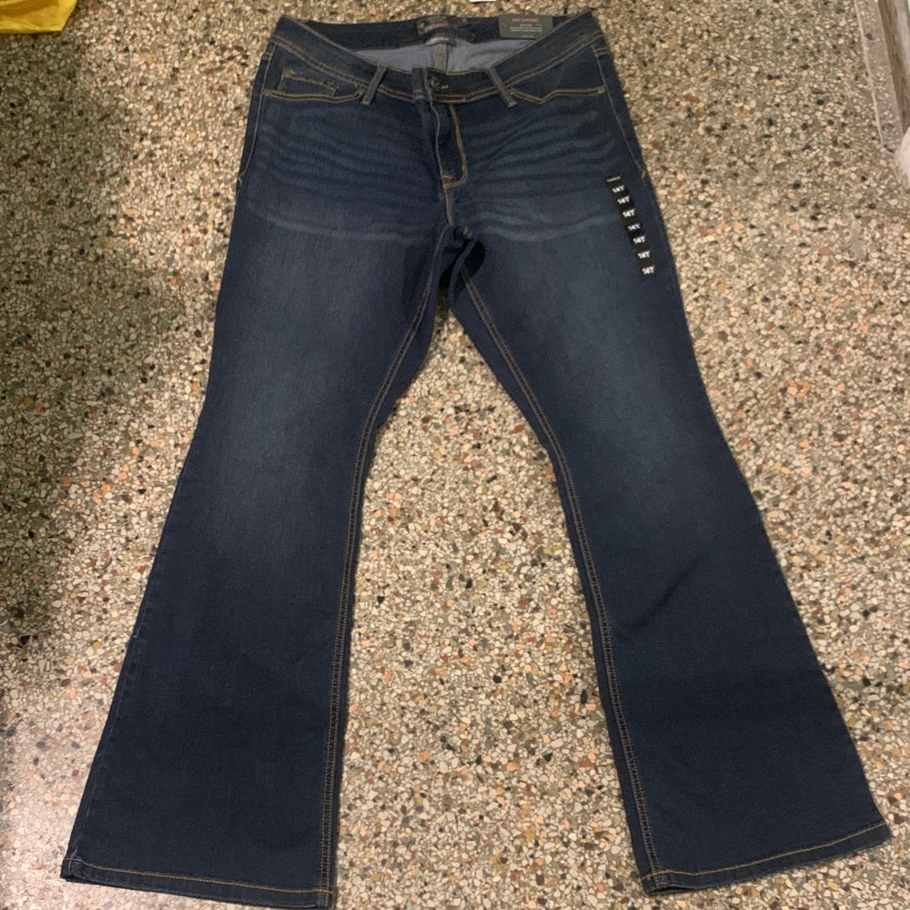 Torrid Dark Indigo Flare Jeans Luxe Slim Boot